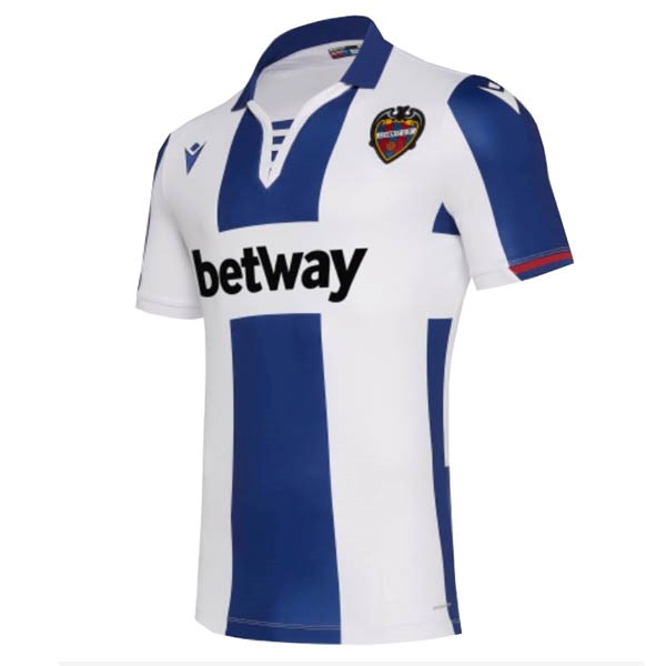 Camiseta Levante Macron Replica Segunda Ropa 2019/20 Blanco Azul